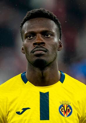 Tani Oluwaseyi (FC Villareal, 21) Bayer 04 Leverkusen - FC Villareal, Leverkusen, BayArena, 28.01.2026, GER, Herren, UEFA Champions League, Season 2025-2026 UEFA regulations prohibit any use of photographs as image sequences and or quasi-video. Copyright: HMBxMedia xMarcoxBader