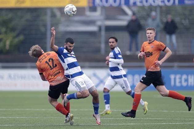 SPAKENBURG, 31-01-2026 , Sportpark de Westmaat, season 2025 2026 Dutch Tweede Divisie Football , Match between Spakenburg and R.K.A.V. Volendam. Picture shows Spakenburg - R.K.A.V. Volendam  x201211723x Copyright: