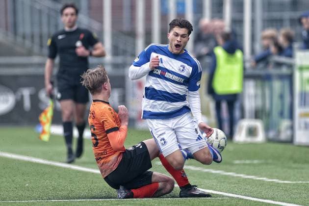 SPAKENBURG, 31-01-2026 , Sportpark de Westmaat, season 2025 2026 Dutch Tweede Divisie Football , Match between Spakenburg and R.K.A.V. Volendam. Picture shows Spakenburg - R.K.A.V. Volendam  x201211998x Copyright: