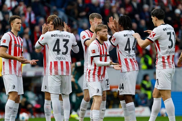 SC Freiburg vor Spielbeginn , Deutschland, Fussball, 1. Bundesliga, 21.Spieltag, 2025 2026, SC Freiburg vs. SV Werder Bremen, 07.02.2026, Freiburg im Breisgau Europa-Park Stadion Deutschland Copyright: xGrantxHubbsx