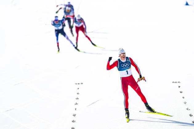 260208 Johannes Hosflot Klaebo of Norway celebrates as he is about to win the men s 20 km cross-country skiing skiathlon during day 2 of the 2026 Winter Olympics during day 2 of the 2026 Winter Olympics on February 8, 2026 in Val di Fiemme. Photo: Maxim ThorÃ BILDBYRAN kod MT MT0964 skidor cross-country skiing langrenn Olympic Games, Olympische Spiele, Olympia, OS olympics winter olympics os ol olympiska spel vinter-os olympiske leker milano cortina 2026 milan cortina 2026 milano cortina 2026 olympic games milano cortina 2026 winter olympic games milano cortina-os milano cortina-ol vinter-ol 2 bbeng herr skiathlon norge jubel Copyright: MAXIMxTHORE BB260208MT085