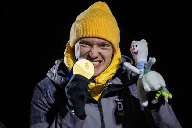 MILANO CORTINA 2026 - OLYMPISCHE WINTERSPIELE - CORTINA D™AMPEZZO - RODELN - HERREN EINZEL ** NUR FÜR REDAKTIONELLE ZWECKE ** EDITORIAL USE ONLY **<p>08 02 2026-Cortina d™Ampezzo: Olympische Winterspiele Milano Cortina 2026 Rodeln Cortina Sliding Centre Event: Herren Einzel 3.-4. Lauf im Foto: Riesenjubel bei Max Langenhan 1 (GER) nach dem Gewinn der Goldmedaille. ( Italien Venetien Cortina d™Ampezzo Copyright: SaschaxFromm