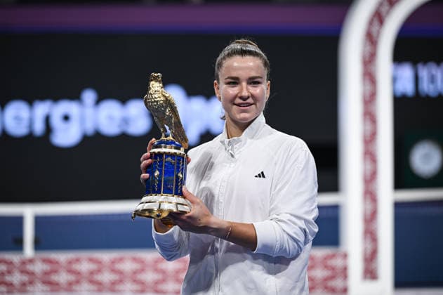 Qatar TotalEnergies Open 2026 Final, victory ceremony, winner Karolina Muchova (CZE) Karolina Muchova (CZE)