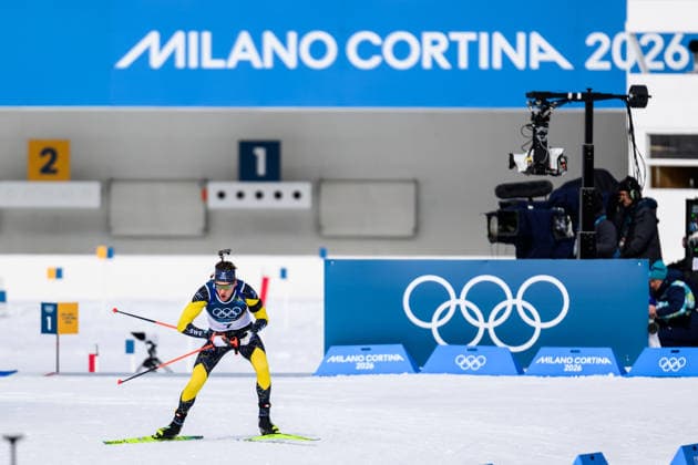 260215 Martin Ponsiluoma of Sweden competes in men s biathlon 12,5 km pursuit during day 9 of the 2026 Winter Olympics on February 15, 2026 in Anterselva. Photo: Jon Olav Nesvold BILDBYRAN COP 217 MB1329 skidskytte biathlon skiskyting Olympic Games, Olympische Spiele, Olympia, OS olympics winter olympics os ol olympiska spel vinter-os olympiske leker milano cortina 2026 milan cortina 2026 milano cortina 2026 olympic games milano cortina 2026 winter olympic games milano cortina-os milano cortina-ol vinter-ol 9 bbeng pursuit jaktstart Copyright: JONxOLAVxNESVOLD BB260215JE033