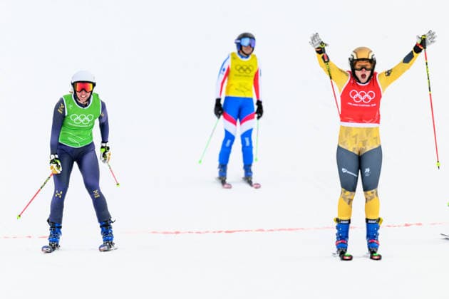 260220 Sandra Näslund of Sweden and Daniela Maier of Germany compete in women s freestyle skiing ski cross final during day 14 of the 2026 Winter Olympics on February 20, 2026 in Livigno. Photo: Vegard Grott BILDBYRAN kod VG VG0888 bbeng Olympic Games, Olympische Spiele, Olympia, OS olympics winter olympics os ol olympiska spel vinter-os olympiske leker milano cortina 2026 milan cortina 2026 milano cortina 2026 olympic games milano cortina 2026 winter olympic games milano cortina-os milano cortina-ol vinter-ol ski cross freestyle skiing skicross dam final sweden sverige Copyright: VEGARDxGRoTT BB260220VG067
