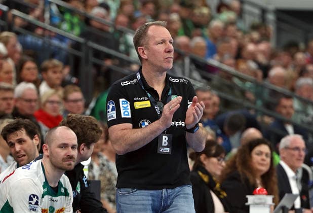 20.02.2026, xovx, Handball Daikin Handball Bundesliga, HSG Wetzlar - SC DHfK Leipzig Trainer Frank Carstens (SC DHfK Leipzig) Wetzlar Buderus-Arena Hessen Deutschland (DE)