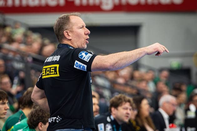 20.02.2026, xovx, Handball Daikin Handball Bundesliga, HSG Wetzlar - SC DHfK Leipzig Trainer Frank Carstens (SC DHfK Leipzig) Wetzlar Buderus-Arena Hessen Deutschland (DE)