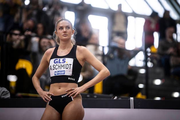 Sport Bilder des Tages Deutsche Leichtathletik-Hallenmeisterschaften; Dortmund, 28.02.2026 Alica Schmidt (SCC Berlin, 84), 800m; Deutsche Leichtathletik-Hallenmeisterschaften am 28.02.2026 in der Helmut-Körnig-Halle in Dortmund. Copyright: xBEAUTIFULxSPORTS AxelxKohringx