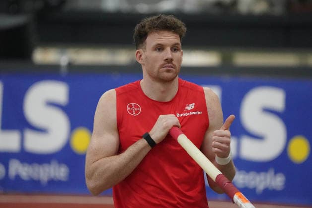, Leichtathletik, Deutsche Leichtathletik-Hallenmeisterschaften 2026, Hallen DM 2026, 27-28.02.2026 Helmut -Körnig-Halle Dortmund Stabhochsprung Männer Finale , torben Blech, TSV bayer 04 Leverkusen