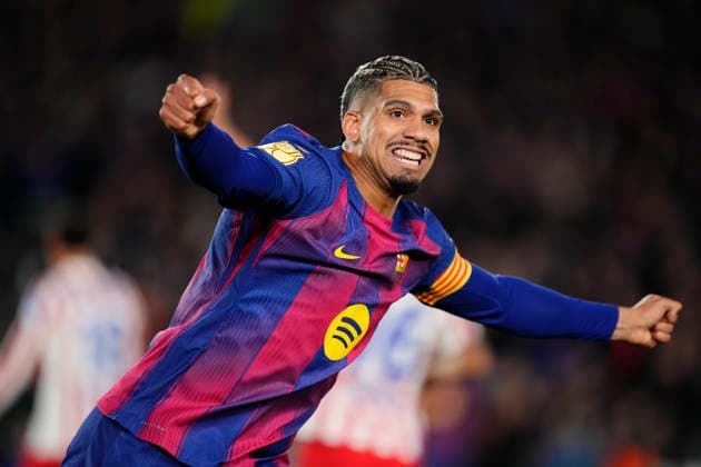 FC Barcelona, Barca v AtlÃ tico de Madrid - Copa Del Rey Ronald Araujo centre-back of Barcelona and Uruguay celebrates the third goal of his team during the second leg of the Copa del Rey semi-final between FC Barcelona and Atletico de Madrid at Spotify Camp Nou on March 3, 2026 in Barcelona, Spain. Barcelona Spain  Copyright: xJosexBretonx originalFilename:bretonhernandez-fcbarcel260303_npGUj.jpg
