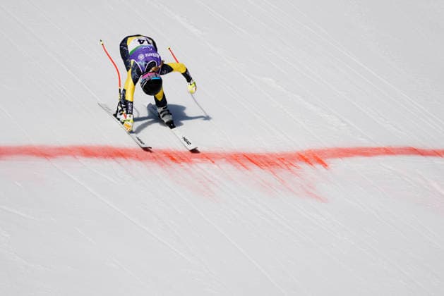 CORTINA, ITALY 20260307 Sweden s Ebba Arsjö during the women s downhill at the Tofane Alpine Skiing Centre in Cortina during the 2026 Paralympics in Italy.