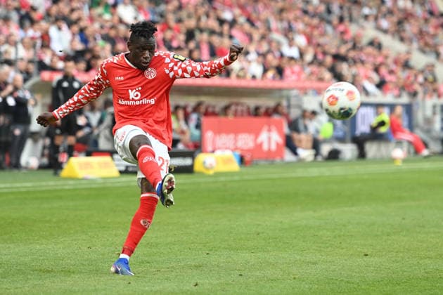 Danny DA COSTA (MZ) Aktion, Einzelaktion 1.FSV Mainz 05 (MZ) - VfB Stuttgart (S) 2-2 Fussball 1. Bundesliga Saison 2025 2026, 25.Spieltag, Spieltag25, matchday25, am 07.03.2026, MEWA Arena Mainz. DFL regulations prohibit any use of photographs as image sequences and or quasi-video Â