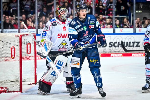 Kristers Gudlevskis (Fischtown Pinguins Bremerhaven, 30) p11 GER, Iserlohn Roosters vs. Fischtown Pinguins Bremerhaven, Eishockey, Penny-DEL, 50. Spieltag, Spielzeit 2025 2026, 08.03.2026 Iserlohn Copyright: xJonasxBrockmann Eibner-Pressefotox EP_JBN