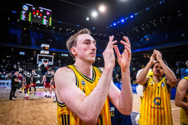 Basketball Berlin 08.03.2026 Saison 2025 2026 EasyCredit BBL 1. Bundesliga Männer, Herren Alba Berlin - Fitness First Würzburg Baskets Moses Wood (Alba Berlin, No.11)