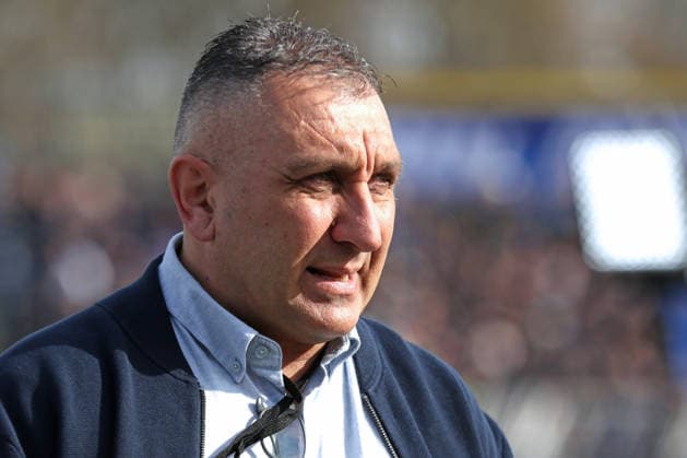 Fußball Regionalliga Nordost: 1. FC Lok Leipzig - FC Carl Zeiss Jena; 08.03.2026 Sportdirektor Miroslav Jovic (Carl Zeiss Jena) Fußball, Regionalliga Nordost, Saison 2025 2026, 25. Spieltag: 1. FC Lok Leipzig vs. FC Carl Zeiss Jena am 08.03.2026 im Bruno-Plache-Stadion, Leipzig. Copyright: xBEAUTIFULxSPORTS JanxKaeferx