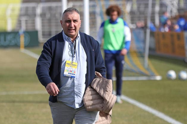 Fußball Regionalliga Nordost: 1. FC Lok Leipzig - FC Carl Zeiss Jena; 08.03.2026 Sportdirektor Miroslav Jovic (Carl Zeiss Jena). Fußball, Regionalliga Nordost, Saison 2025 2026, 25. Spieltag: 1. FC Lok Leipzig vs. FC Carl Zeiss Jena am 08.03.2026 im Bruno-Plache-Stadion, Leipzig. Copyright: xBEAUTIFULxSPORTS JanxKaeferx