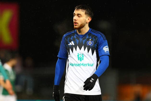 10 Bilal Yalcinkaya (Hamburger SV U21, U 21 Fußball I Herren I Regionalliga Nord I Saison 2025-2026 I 25. Spieltag I VfB Lübeck - Hamburger SV U21 I 13.03.2026 I Stadion an der Lohmühle