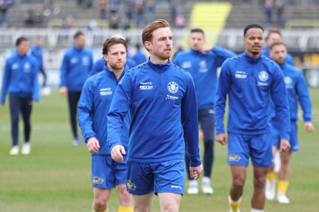 Fußball Regionalliga Nordost: 1. FC Lok Leipzig - Hertha BSC II; 15.03.2026 Lukas Wilton (5, Lok Leipzig). Fußball, Regionalliga Nordost, Saison 2025 2026, 26. Spieltag: 1. FC Lok Leipzig vs. Hertha BSC II am 15.03.2026 im Bruno-Plache-Stadion, Leipzig. Copyright: xBEAUTIFULxSPORTS JanxKaeferx