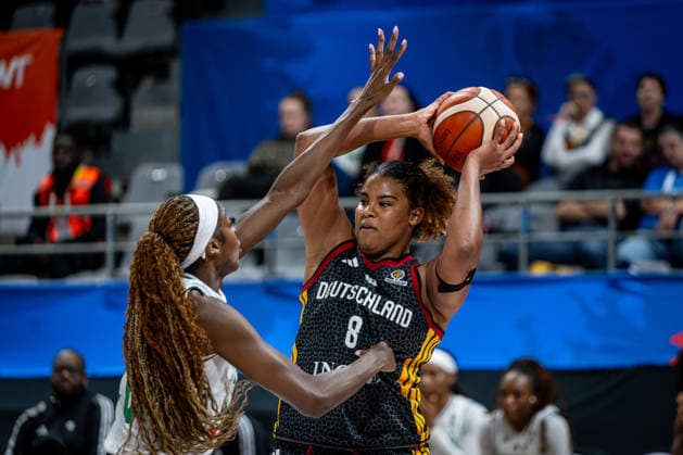 Basketball Villeurbanne 17.03.2026 Wommen™s Basketball World Cup 2026 Qualifying Tournament Nigeria (NIG) - Deutschland (GER) Nyara Sabally (Deutschland, No.08)