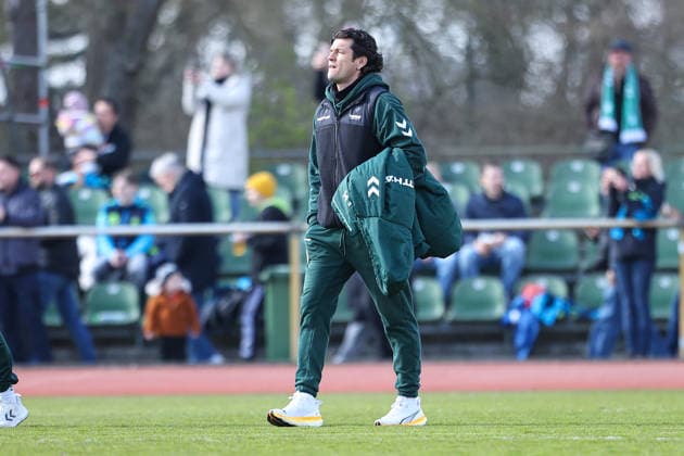 21.03.2026, xKWIx, Fußball, Regionalliga Nord, Herren, Saison 2025 2026, SV Werder Bremen II - SV Drochtersen Assel, Weserstadion Platz 11: Nelson Valdez (Werder Bremen II Cheftrainer) xKamilxWilkowskixPressefotoKochx Niedersachsen Deutschland