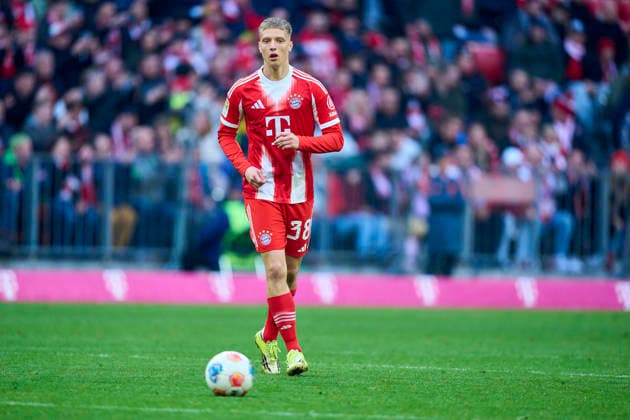 Erblin Osmani of FC Bayern München during the match FC BAYERN MÜNCHEN - 1.FC UNION BERLIN on March 21, 2026 at Allianz Arena München, Germany. Season 2025 2026, 1.Bundesliga, FCB, matchday 27,