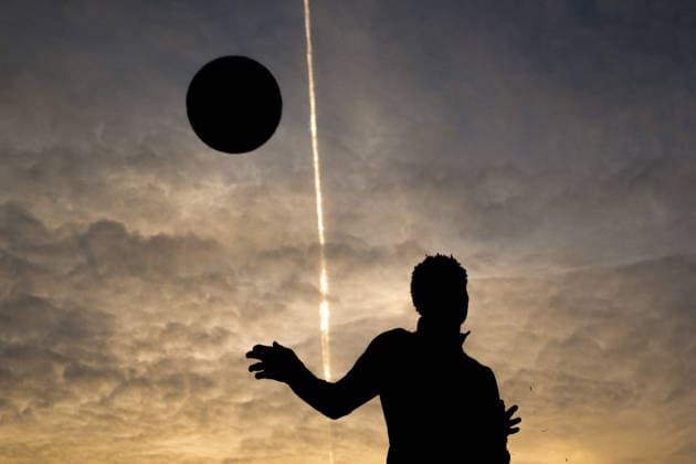 Sport Bilder des Tages 260323 The silhouette of Antonio Nusa of the Norwegian national football team during a training session on March 23, 2026 in Wijdewormer. Photo: Vegard Grott BILDBYRAN kod VG VG0897 bbeng fotball football soccer fotboll norge norway trening träning training practice amsterdam genre Copyright: VEGARDxGRoTT BB260323VG017