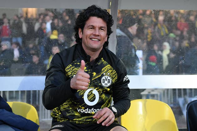 Fußball Legendenspiel Borussia Dortmund - Benfica Lissabon am 25.03.2026 im Stadion Rote Erde in Dortmund Nelson Valdez ( Dortmund )