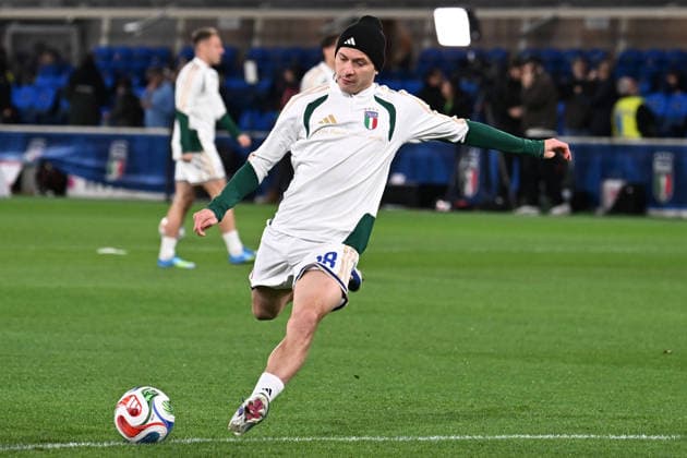 Soccer, FIFA World Cup, WM, Weltmeisterschaft, Fussball 2026 match between Italy-North Ireland Nicolo Barella of Italy during playoff qualifier Fifa World Cup 2026 match between Italy-North Ireland at the gewiss stadium, Italy, March 26th, 2026. Imago-Images Emmefoto Copyright: xImago-Images Emmefotox