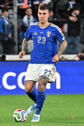 Soccer, FIFA World Cup, WM, Weltmeisterschaft, Fussball 2026 match between Italy-North Ireland Gianluca Mancini of Italy during playoff qualifier Fifa World Cup 2026 match between Italy-North Ireland at the gewiss stadium, Italy, March 26th, 2026. Imago-Images Emmefoto Copyright: xImago-Images Emmefotox