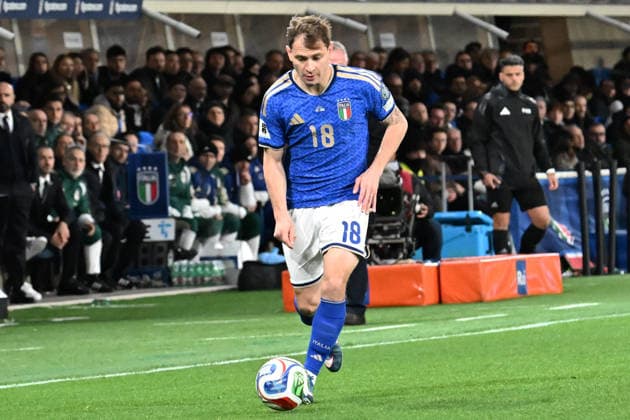 Soccer, FIFA World Cup, WM, Weltmeisterschaft, Fussball 2026 match between Italy-North Ireland Nicolo Barella of Italy during playoff qualifier Fifa World Cup 2026 match between Italy-North Ireland at the gewiss stadium, Italy, March 26th, 2026. Imago-Images Emmefoto Copyright: xImago-Images Emmefotox