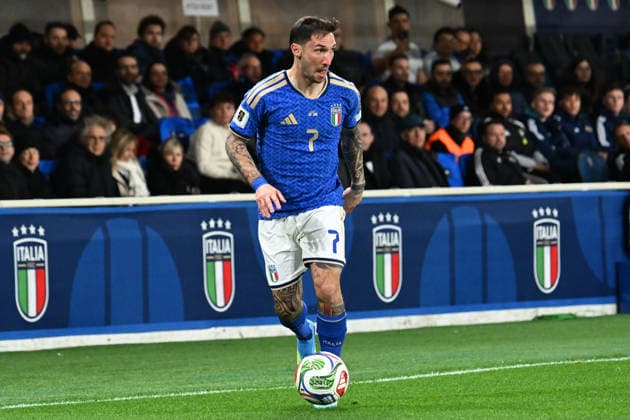 Soccer, FIFA World Cup, WM, Weltmeisterschaft, Fussball 2026 match between Italy-North Ireland Matteo Politano of Italy during playoff qualifier Fifa World Cup 2026 match between Italy-North Ireland at the gewiss stadium, Italy, March 26th, 2026. Imago-Images Emmefoto Copyright: xImago-Images Emmefotox