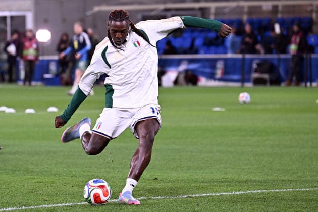 Soccer, FIFA World Cup, WM, Weltmeisterschaft, Fussball 2026 match between Italy-North Ireland Moise Kean of Italy during playoff qualifier Fifa World Cup 2026 match between Italy-North Ireland at the gewiss stadium, Italy, March 26th, 2026. Imago-Images Emmefoto Copyright: xImago-Images Emmefotox