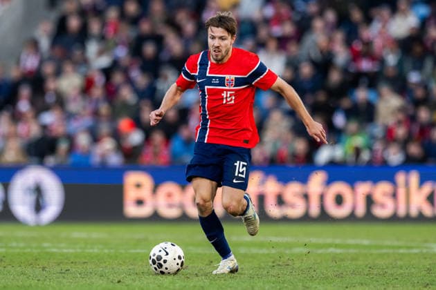 260331 Fredrik AndrÃ Bjorkan of Norway during the International Friendly, Länderspiel, Nationalmannschaft football match between Norway and Switzerland on March 31, 2026 in Oslo. Photo: Vegard Grott BILDBYRAN kod VG VG0915 bbeng fotboll football soccer fotball träningslandskamp privatlandskamp landskamp international friendly norge norway schweiz switzerland sveits Copyright: VEGARDxGRoTT BB260331VG046