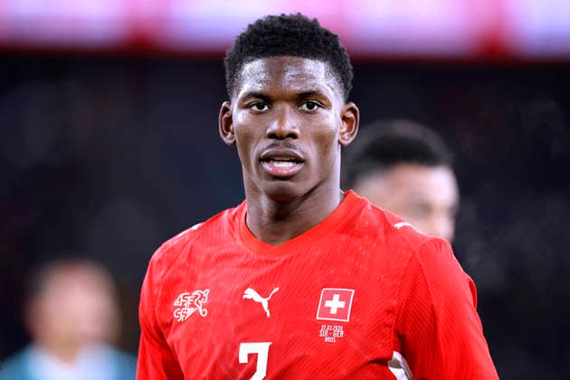 EMBOLO Breel Team Schweiz Freundschaftsspiel SUI - GER St.Jakob Stadion Fussball Laenderspiel Schweiz - Deutschland 3 : 4 am 27. 03. 2026 in Basel DFL REGULATIONS PROHIBIT ANY USE OF PHOTOGRAPHS as IMAGE SEQUENCES and or QUASI-VIDEO Copyright: xLacixPerenyix