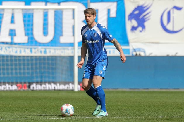 04.04.2026, xgox, Fussball - 2.Bundesliga 1.FC Magdeburg - VfL Bochum emspor, v.l. Marcus Mathisen (Magdeburg, 16) Freisteller, Einzelbild, Ganzkoerper, single frame (DFL DFB REGULATIONS PROHIBIT ANY USE OF PHOTOGRAPHS as IMAGE SEQUENCES and or QUASI-VIDEO) Magdeburg