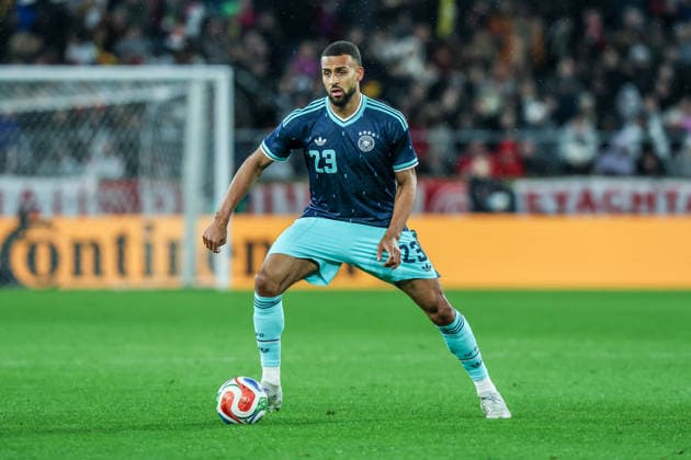 Fussball, UEFA Länderspiel Freundschaftsspiel Deutschland - Ghana 30.03.2026, MHP Arena Stuttgart Josha Vagnoman (Deutschland, 23) Einzelaktion Stuttgart MHP Arena Baden-Württemberg Deutschland