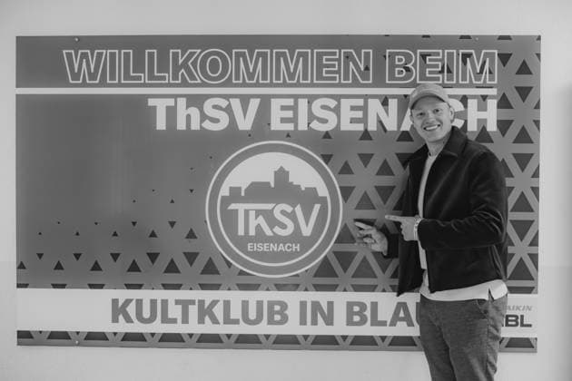 10.04.2026, GER, Handball, Maenner, Saison 25 26, Daikin 1.Bl, 28.Spieltag, ThSV Eisenach - TSV Hannover-Burgdorf Max Langenhan zu Gast beim Bundesligaspiel des ThSV Eisenach 99817 Eisenach Werner-Assmann-Halle Am Sportp Thueringen Deutschland