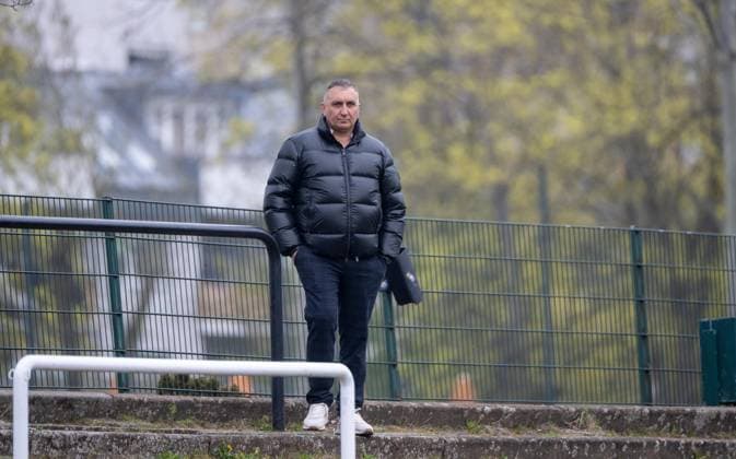 Fussball, Herren, Saison 2025 2026, Regionalliga Nordost (29. Spieltag), BFC Preussen - FC Carl Zeiss Jena, Sportdirektor Miroslav Jovic (FC Carl Zeiss Jena), 12.04. 2026, Copyright: xMatthiasxKochx