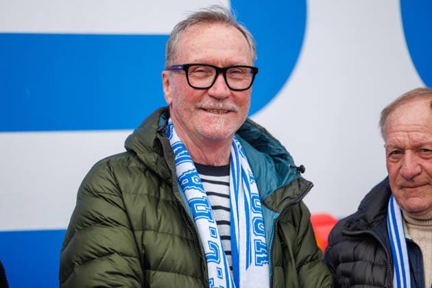 DDR Nationalmannschaft 1976 Sieger in Montreal - Gerd Weber ; GER, FC Hansa Rostock vs. SSV Jahn Regensburg, Fußball, Männer, 3. Liga, 35.Spieltag, Spielzeit 2025 2026, 25.04.2026 Rostock Ostseestadion Mecklenburg - Vorpommern Deutschland