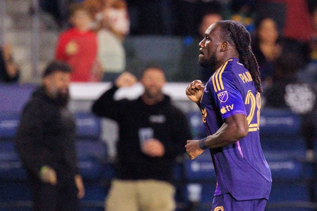 May 2, 2026, Carson, California, USA: Joseph Paintsil 28 of the LA Galaxy celebrates after scoring a goal during their regular season MLS, Fussball Herren, USA match against the Vancouver Whitecaps FC on Saturday May 2, 2026 at Dignity Health Sports Park Stadium in Carson, California. LA Galaxy and Vancouver Whitecaps tie 1-1. JAVIER ROJAS PI Carson USA - ZUMAp124 20260502_zaa_p124_053 Copyright: xJavierxRojasx