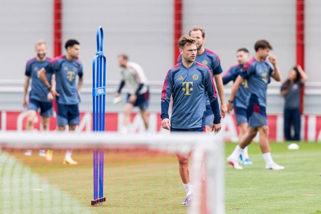 MUNICH, GERMANY - MAY 5: Joshua Kimmich (FC Bayern Muenchen, 6) during the training session before the match between FC Bayern Muenchen vs Paris Saint-Germain at Trainingsgelaende an der Saebenerstr. on matchday -1 of the UEFA Champions League Semi Final on May 5, 2026 in Munich, Germany. Bavaria Germany Copyright: xSteffiexWunderlx