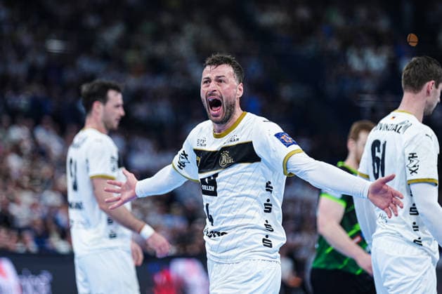 Domagoj Duvnjak (THW Kiel, 04) animiert die Fans GER, THW Kiel vs. RK Nexe, Handball, EHF European League, Viertelfinale, Rückspiel, Saison 2025 2026, 05.05.2026 GER, THW Kiel vs. RK Nexe, Handball, EHF European League, Viertelfinale, Rückspiel, Saison 2025 2026, 05.05.2026 Kiel Copyright: xEibner-Pressefoto MarcelxvonxFehrnx EP_MFN