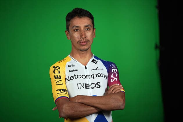 Colombia™s Egan Arley Bernal Gomez of Netcompany Ineos during the teams presentation ahead of the Giro d™Italia cycling race in Burgas. The race starts on Friday, May 8, with the first stage over 160 km, from Nessebar to Burgas, Bulgaria - Wednesday, May 6, 2026. - cycling.  Copyright: xMarcoxAlpozzi LaPressex