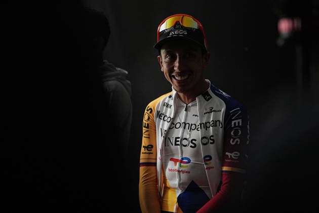 Colombia™s Egan Arley Bernal Gomez of Netcompany Ineos during the teams presentation ahead of the Giro d™Italia cycling race in Burgas. The race starts on Friday, May 8, with the first stage over 160 km, from Nessebar to Burgas, Bulgaria - Wednesday, May 6, 2026. - cycling.  Copyright: xMarcoxAlpozzi LaPressex