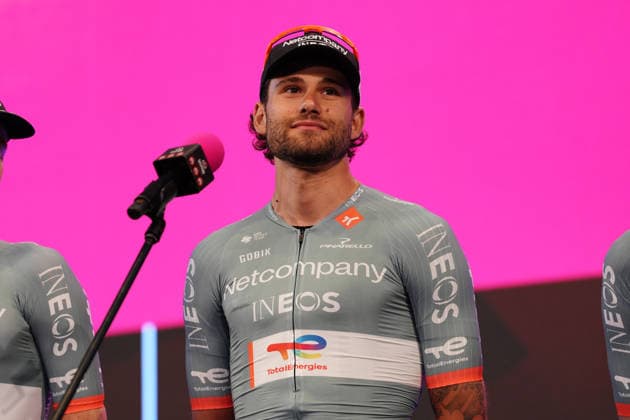 Italy™s Filippo Ganna of Netcompany Ineos during the teams presentation ahead of the Giro d™Italia cycling race in Burgas. The race starts on Friday, May 8, with the first stage over 160 km, from Nessebar to Burgas, Bulgaria - Wednesday, May 6, 2026. - cycling.  Copyright: xMassimoxPaolonex xLaPressex
