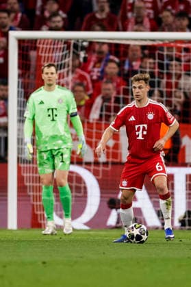 MUNICH, GERMANY - MAY 6: Joshua Kimmich (FC Bayern Muenchen, 6) controls the ball during the UEFA Champions League Semi-Final between FC Bayern Muenchen vs Paris Saint-Germain at Allianz Arena at Semi-Finals 2nd leg of the UEFA Champions League on May 6, 2026 in Munich, Germany. Bavaria Germany Copyright: xSteffiexWunderlx
