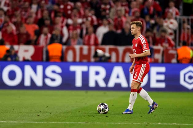 MUNICH, GERMANY - MAY 6: Joshua Kimmich (FC Bayern Muenchen, 6) controls the ball during the UEFA Champions League Semi-Final between FC Bayern Muenchen vs Paris Saint-Germain at Allianz Arena at Semi-Finals 2nd leg of the UEFA Champions League on May 6, 2026 in Munich, Germany. Bavaria Germany Copyright: xSteffiexWunderlx