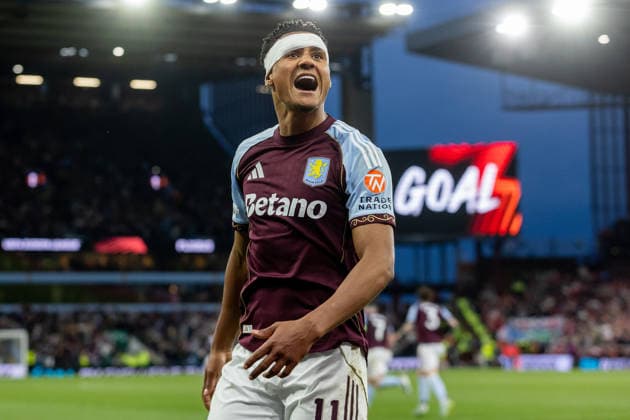 Aston Villa v Nottingham Forest, Europa League, Semi-Final GOAL scores 1-0 Aston Villa forward Ollie Watkins (11) scores and celebrates during the Europa League semi final second leg match between Aston Villa and Nottingham Forest at Villa Park, Birmingham, UK on 7 May 2026. Birmingham Villa Park West Midlands UK Editorial use only , Copyright: xManjitxNarotrax PSI-24205-0015