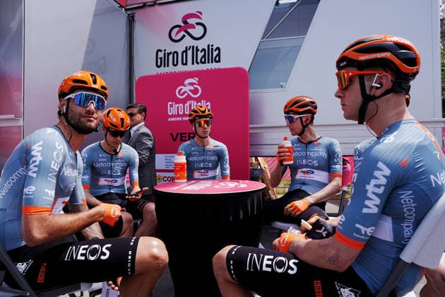Italy™s Filippo Ganna of Netcompany Ineos during Stage 1 of the Giro d™Italia, from Nessebar to Burgas, Bulgaria, Friday, May 8, 2026.  Copyright: xGianxMattiaxD Alberto LaPressex