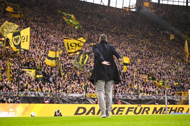 Sport Bilder des Tages 08.05.2026, Fussball, 1. Bundesliga, 33. Spieltag Saison 2025 2026, Borussia Dortmund - Eintracht Frankfurt, Sebastian Kehl verabschiedet sich von der Süd, xRHR-FOTO TKx Copyright: RHR-FOTOx RHR-FOTO TK